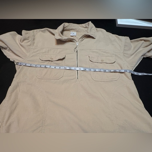 Aerie Beige Ribbed Pullover Quarter Zip size Small (oversized) - Picture 13 of 15